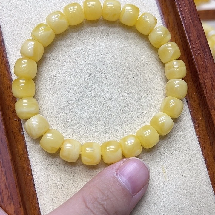 蜜蜡未镶嵌手链蜜蜡老型手串