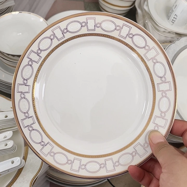 新骨瓷6个平盘7.5寸微瑕完美主义者慎拍