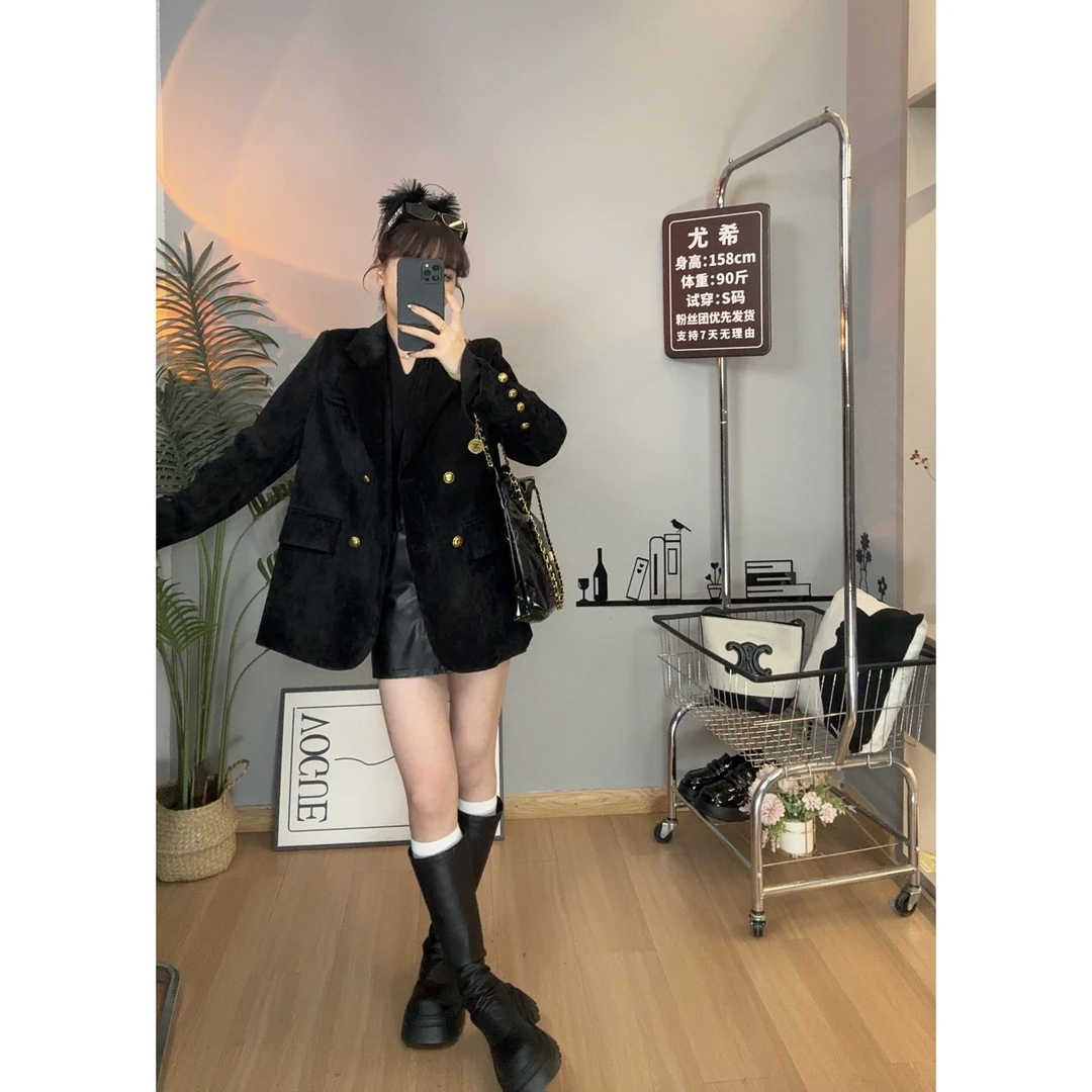 【尤希】2025年新款春秋装小西装外套高端气质外套小西服女