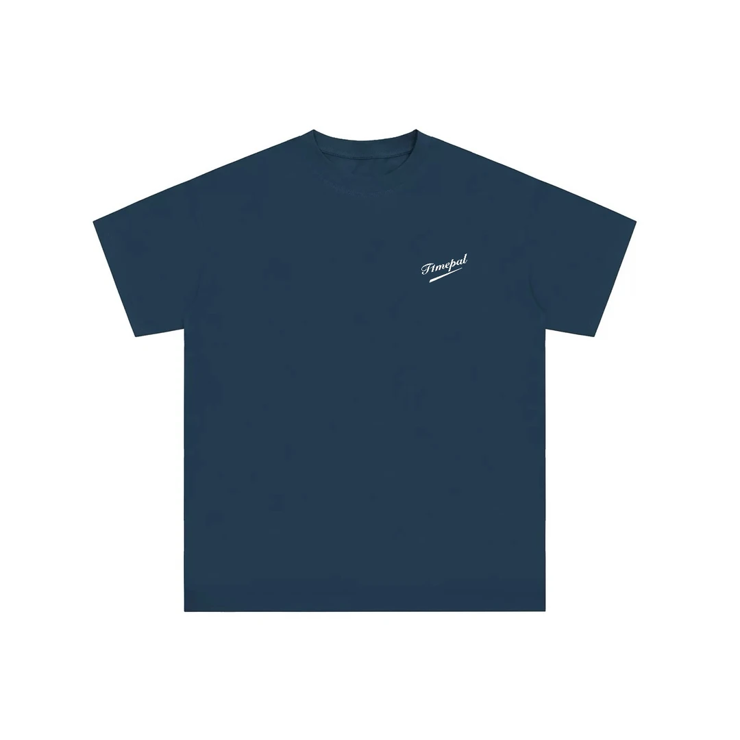 T1MEPALPENG夏季速干凉感T恤男士简约印花宽松圆领索罗娜冰感短袖