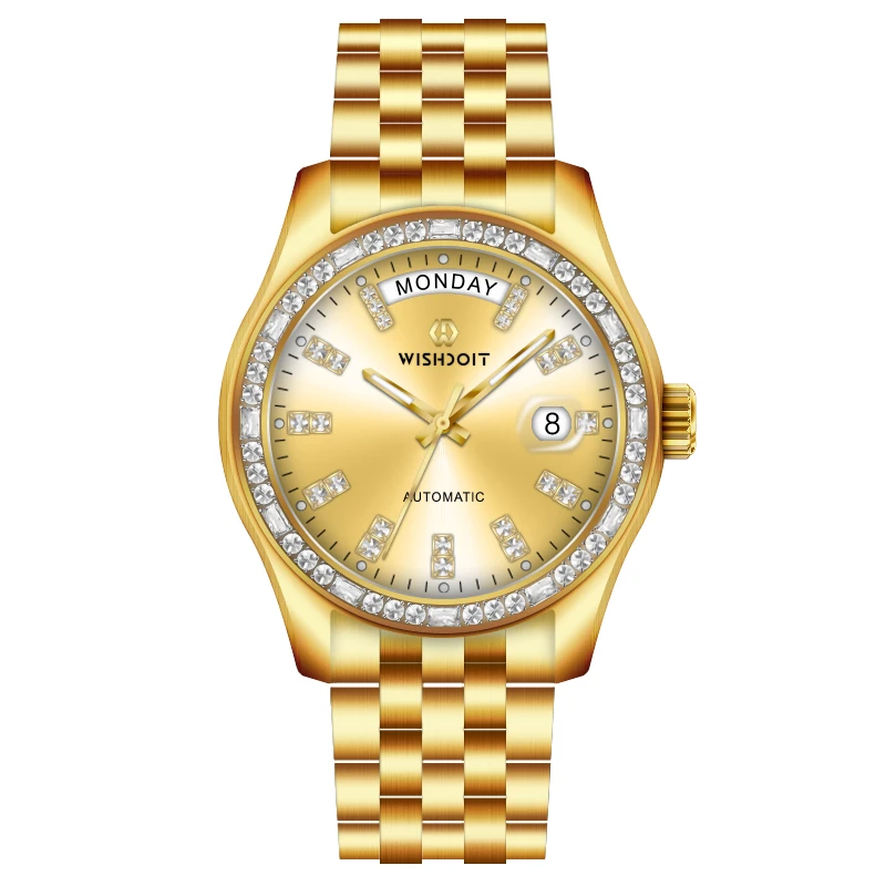 全新未使用潮流时尚男士高端机械表 D