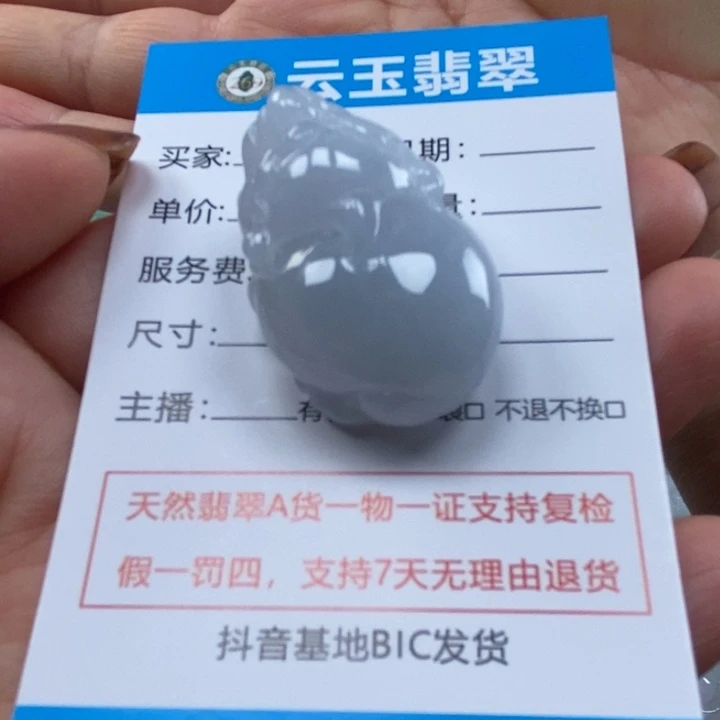翡翠未镶嵌颈饰多人貔貅
