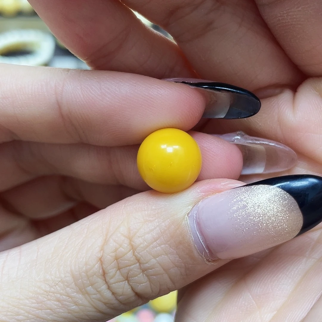 琥珀珠宝奇石未镶嵌12mm