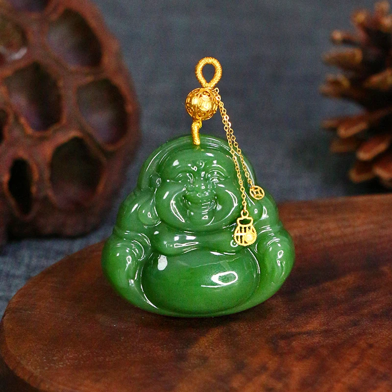 和田玉吊坠佛公【8882D】