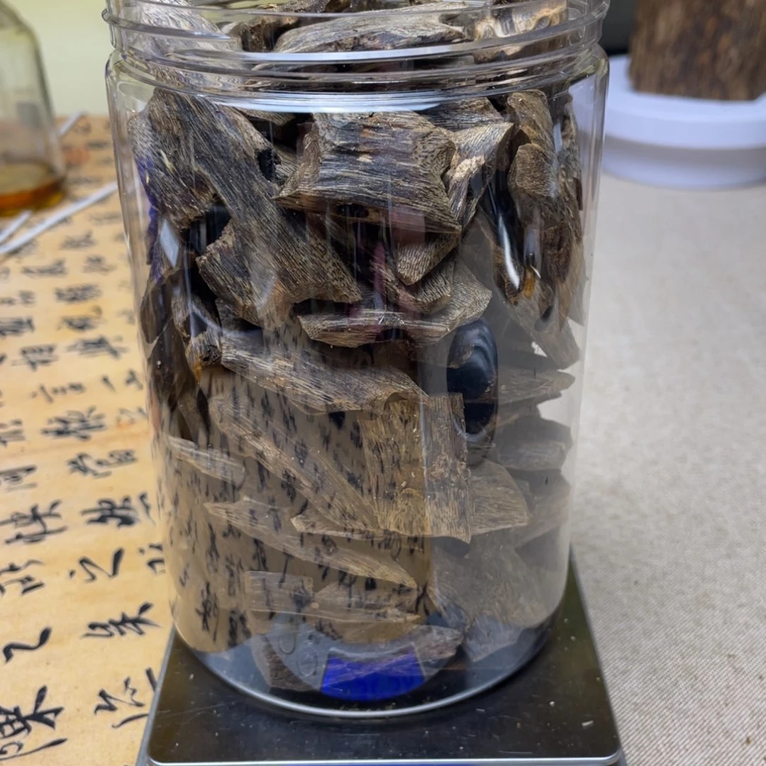 浮***沉香料海南陆河沉香块料320克