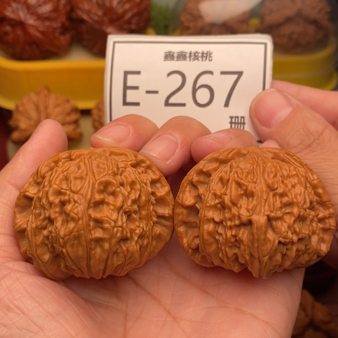 文玩核桃把件狮子头45