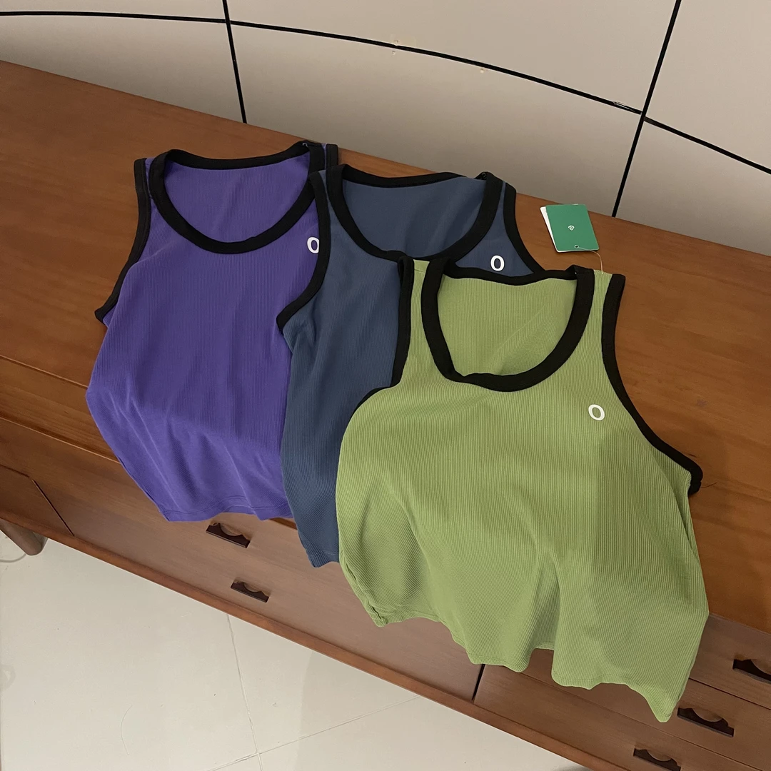 新款韩版撞色领罗纹时尚背心BX0241