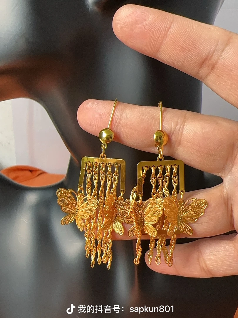 铜合金耳饰 0054Nurluk 义乌一首发货耳环原创设计精致时尚设计师