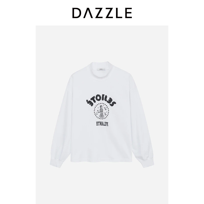 专选DAZZLE地素卫衣简约温柔设计感重工绣花上衣2H4J121