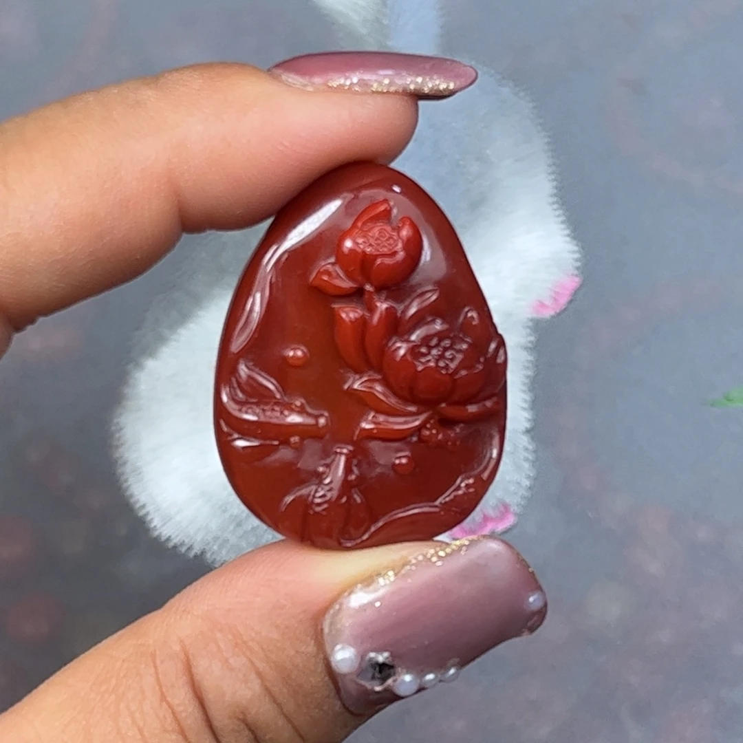 南红玛瑙未镶嵌吊坠