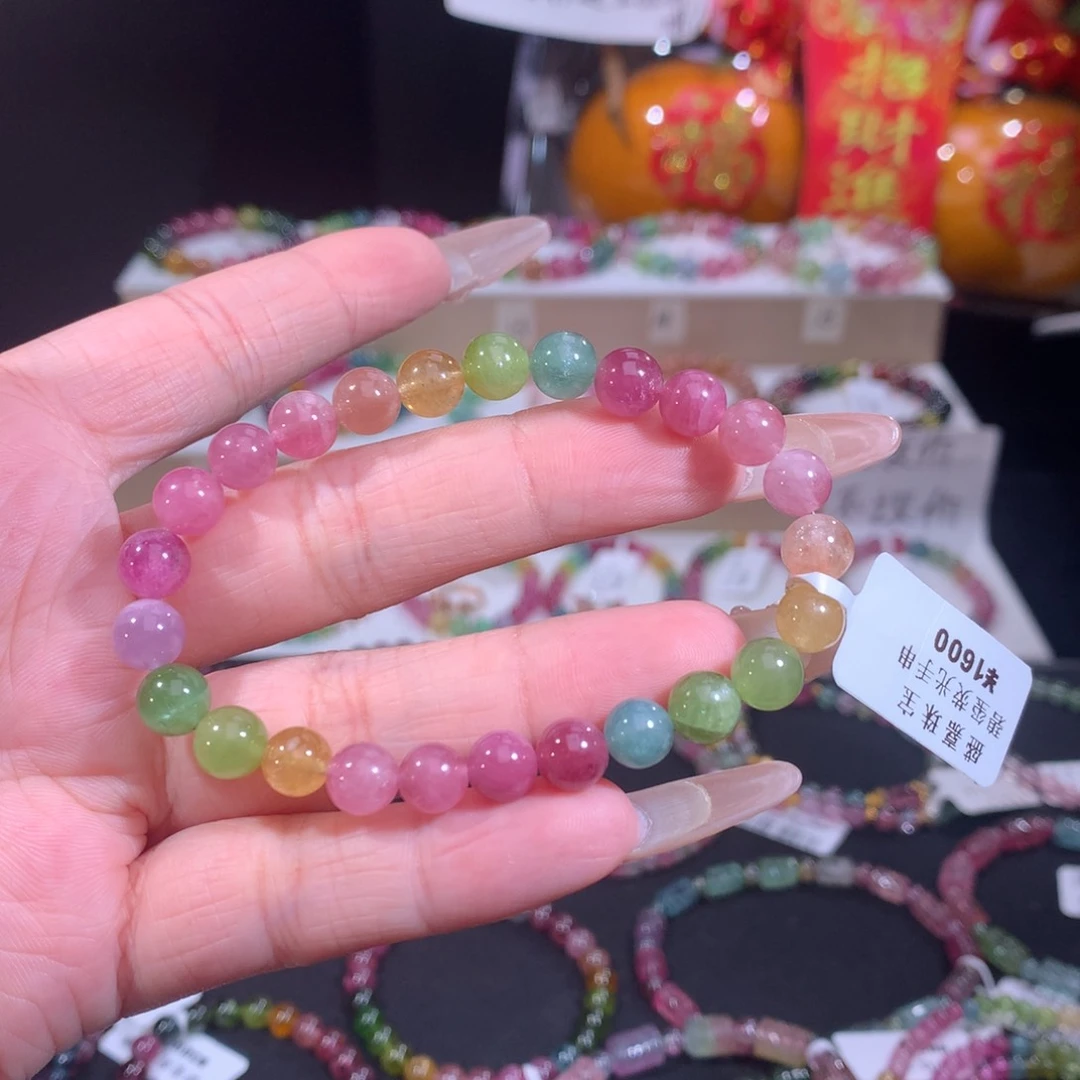 碧玺手链合金碧玺