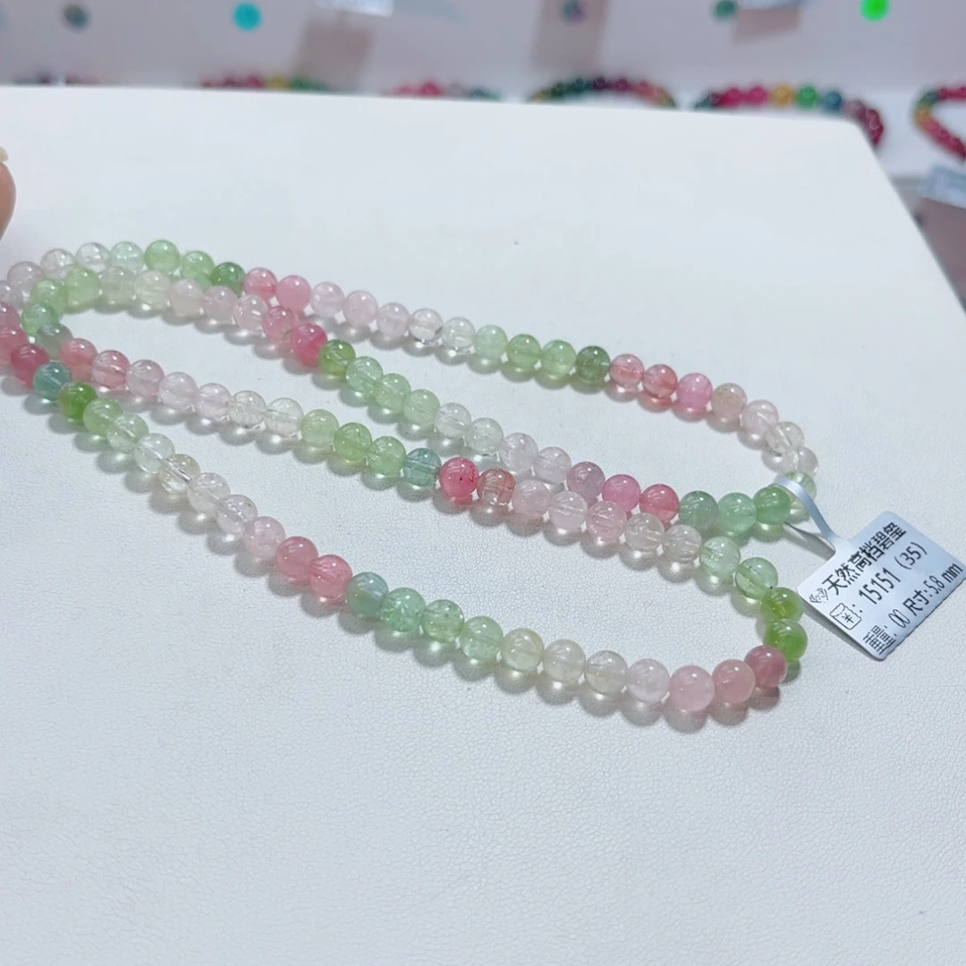 未镶嵌手链碧玺多样性发一条