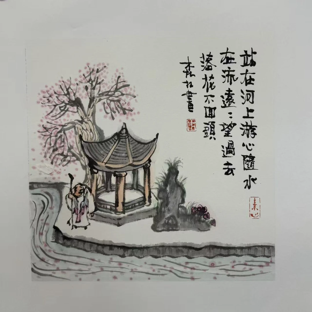 朱森林手绘原作水墨系列