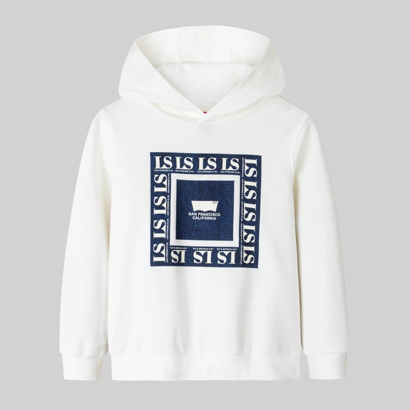 Levi's李维斯男童时尚童装潮流长袖休闲连帽套头卫衣LVB-PO-M458