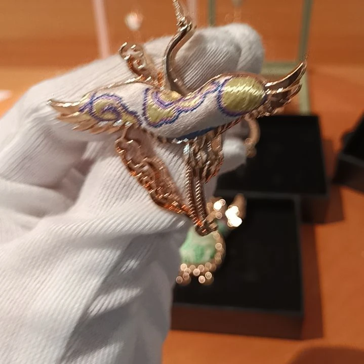 织绣和平小屋非遗蜀锦仙鹤彩色