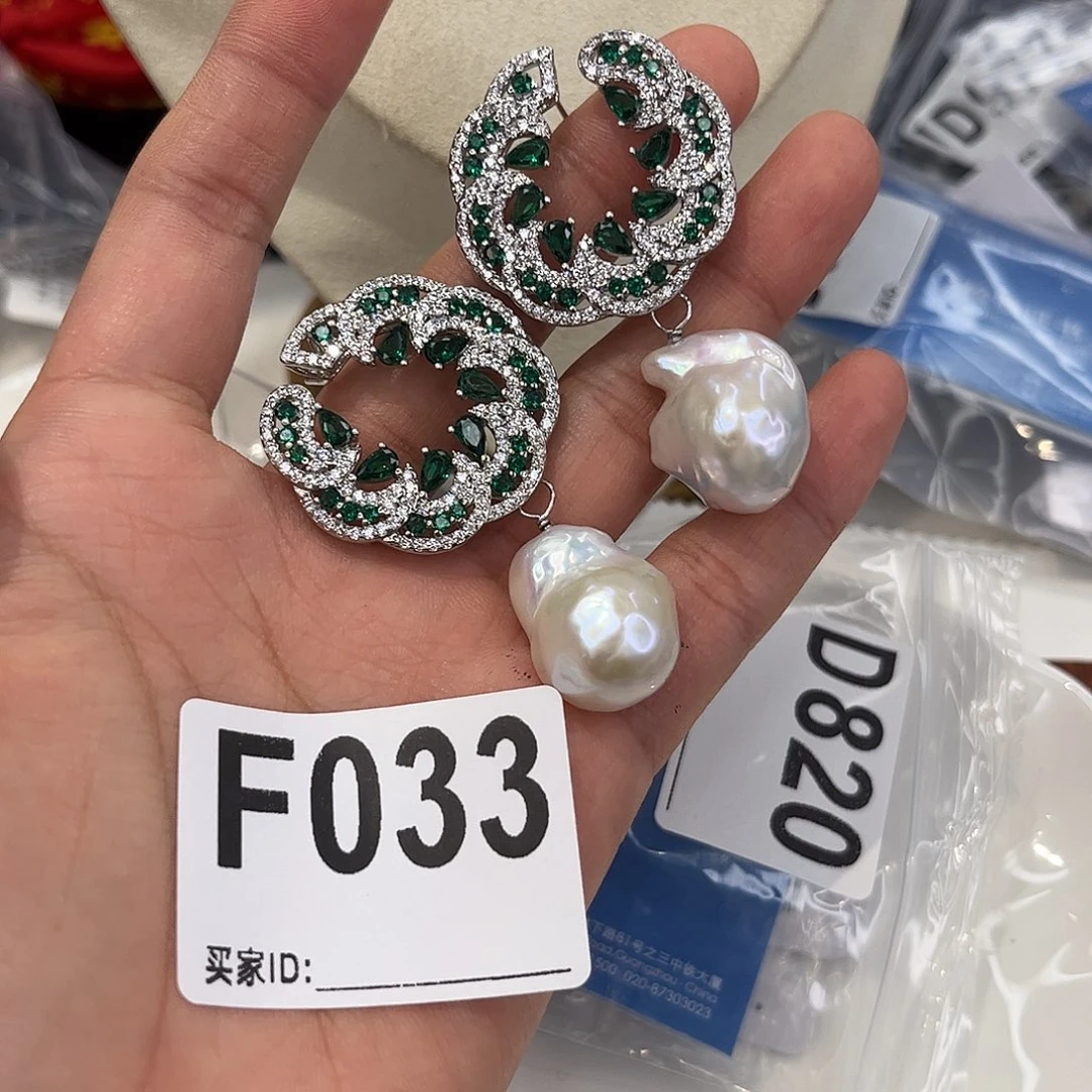 耳饰淡水珍珠合金