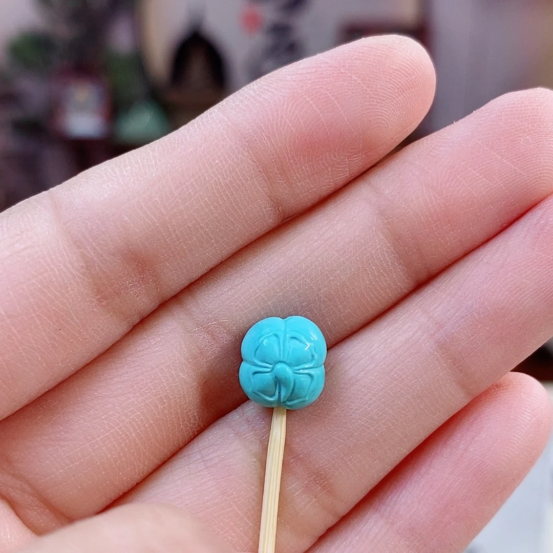温***碗未镶嵌绿松石珠宝奇石