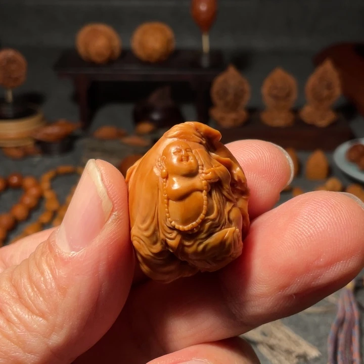 大***益橄榄核手串/手链手工制作工艺