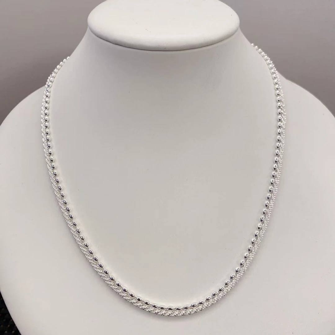 吊坠  编号45  双层叠戴素链无吊坠 （无礼盒）