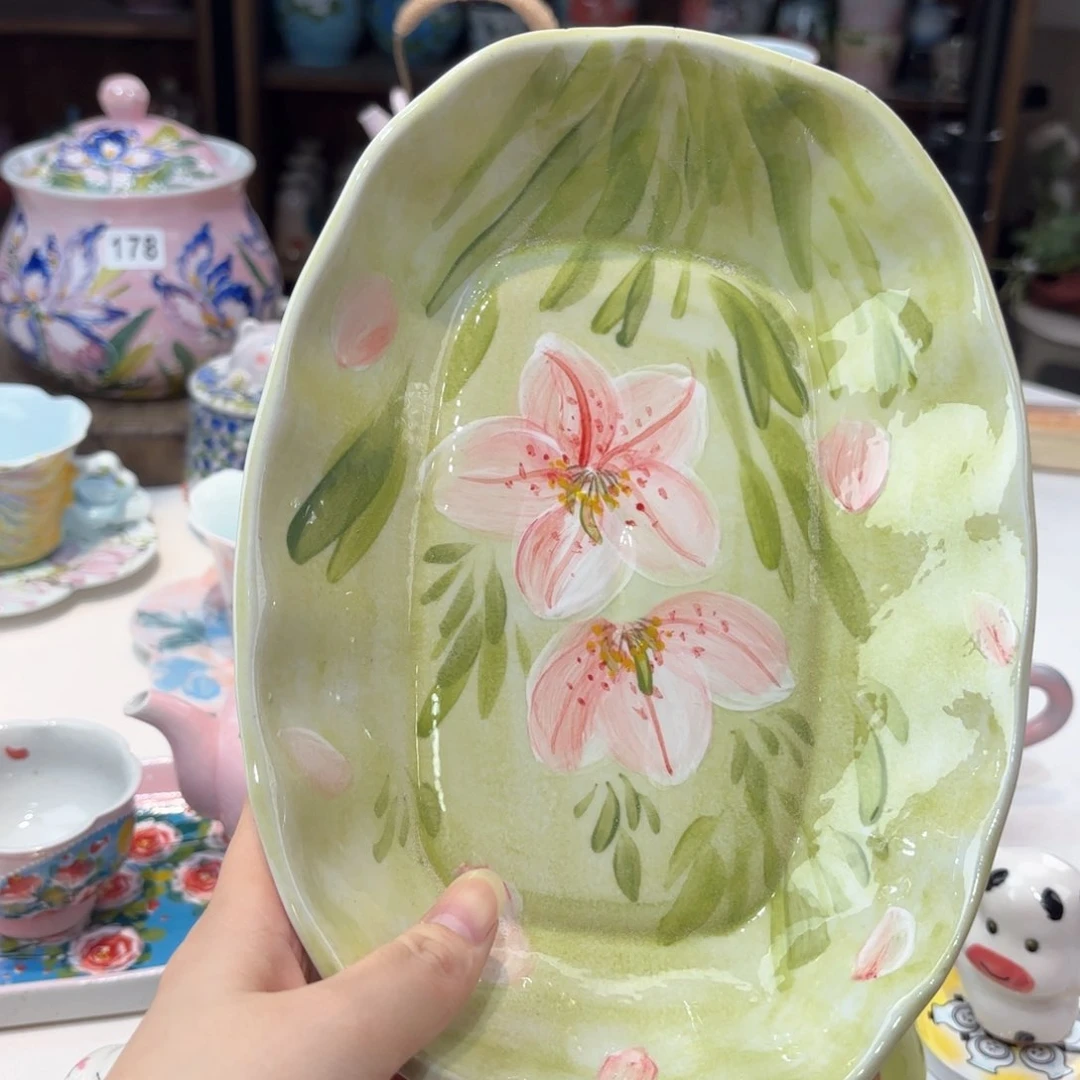 景德镇手绘高温釉下彩陶瓷茶具