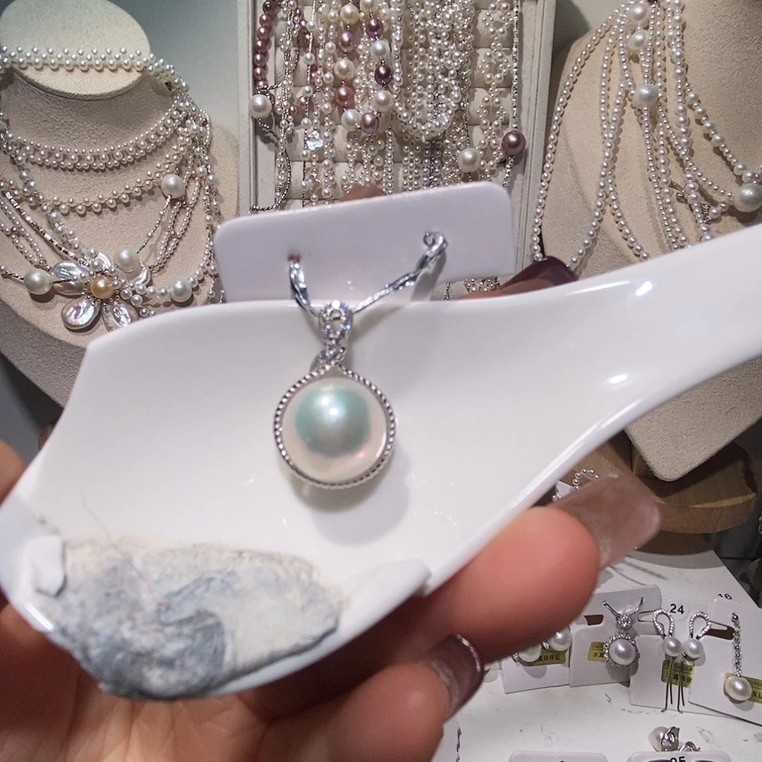 非金属925银纯银吊坠13+