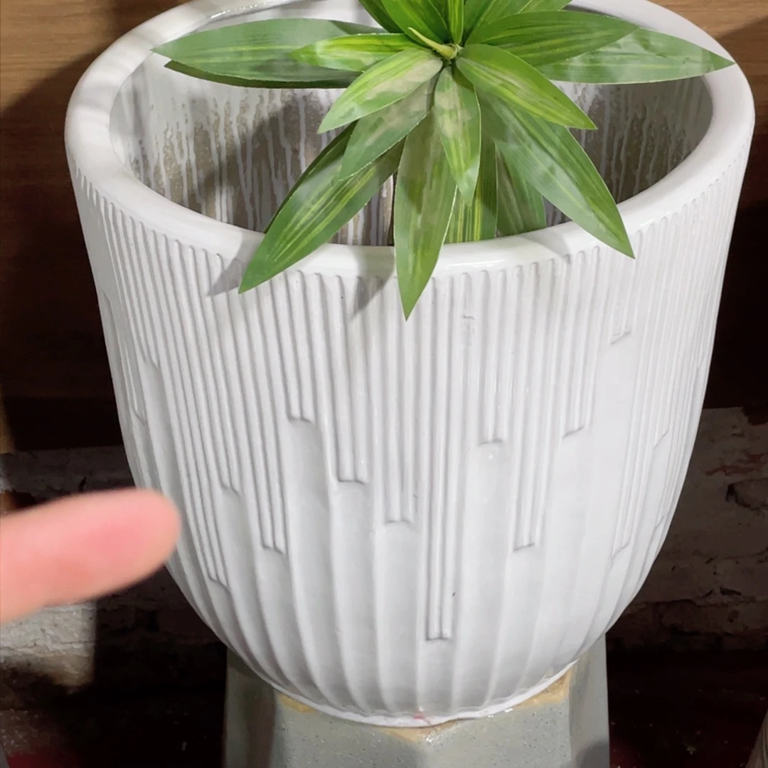 守****着1号特大号花盆正常品白色