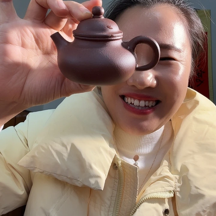 茶壶紫砂紫泥容天140cc