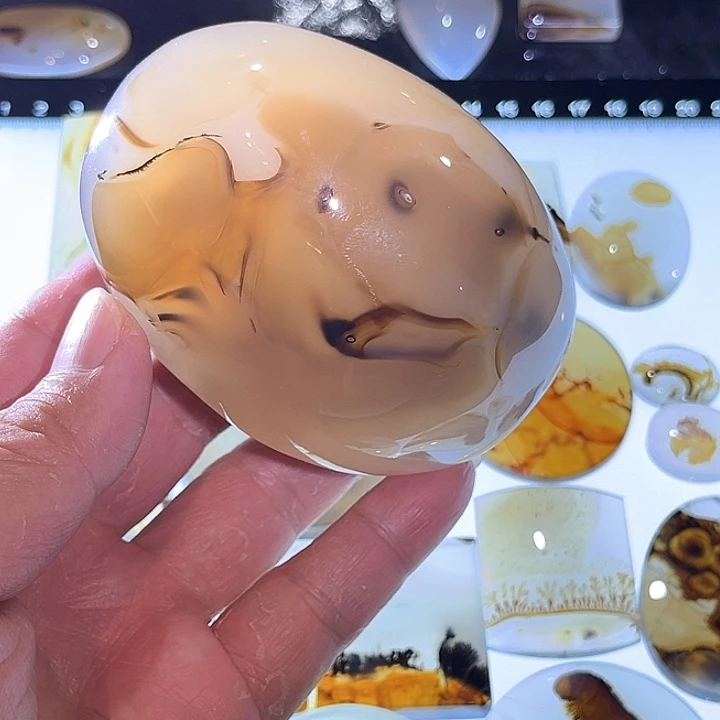 玛瑙/玉髓未镶嵌吊坠(不含链)