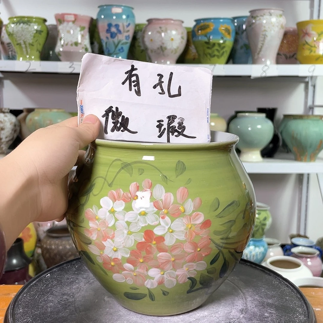 景德镇陶瓷花盆花器暇256