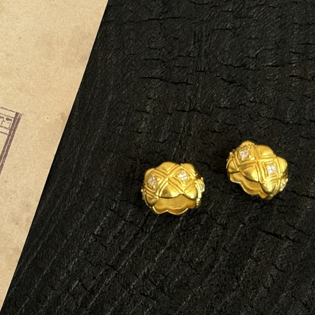 【金娜娜】钻钻星河项链 足金999 时尚闪耀 精致百搭金色项链