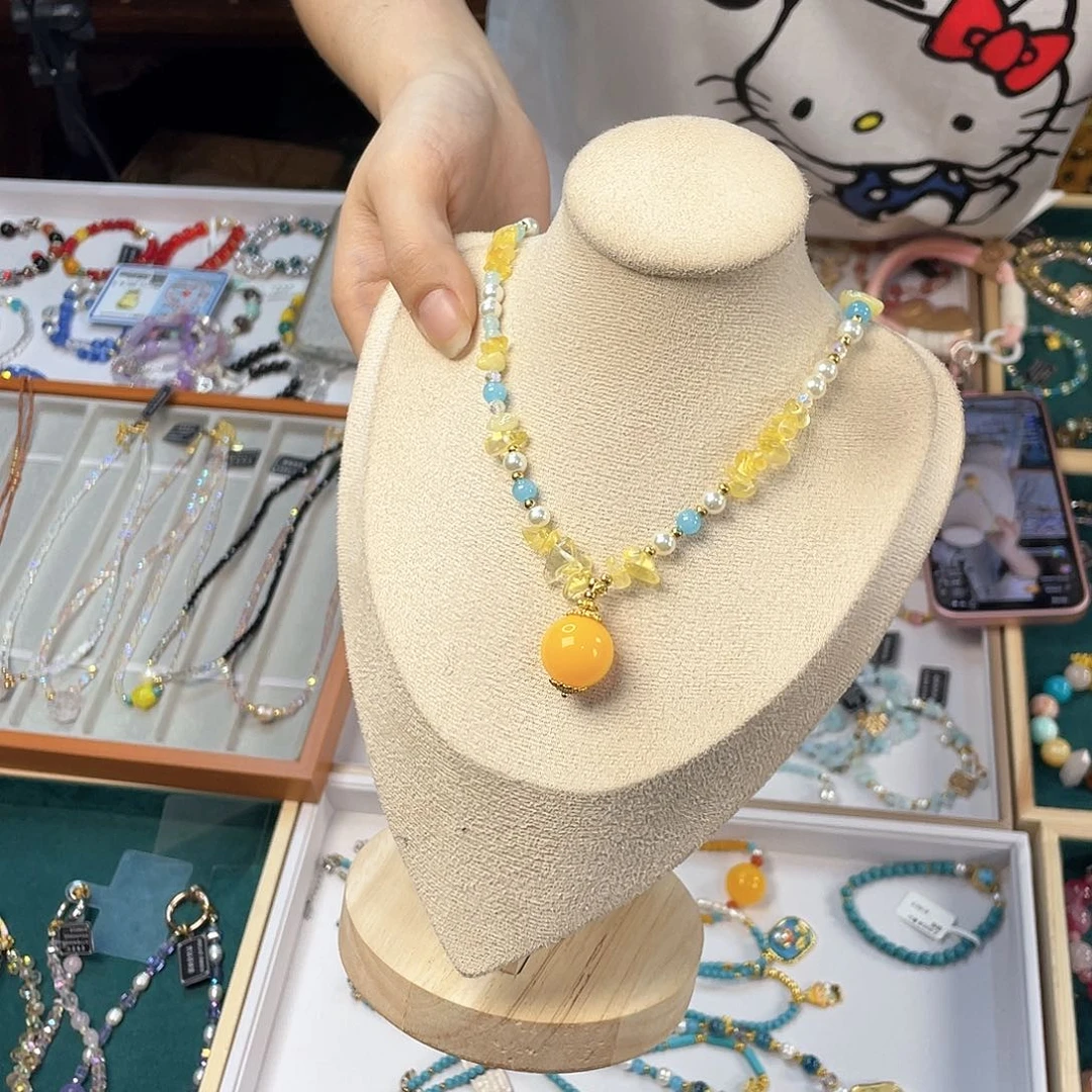 水晶手链银S925镀金镶嵌