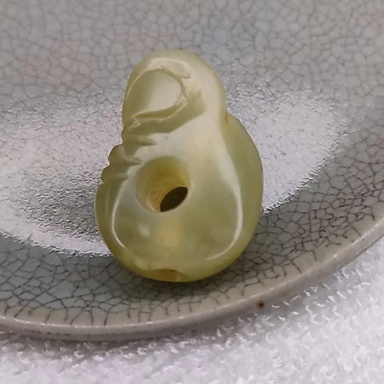 摆件开片瓷器瓷片摆件