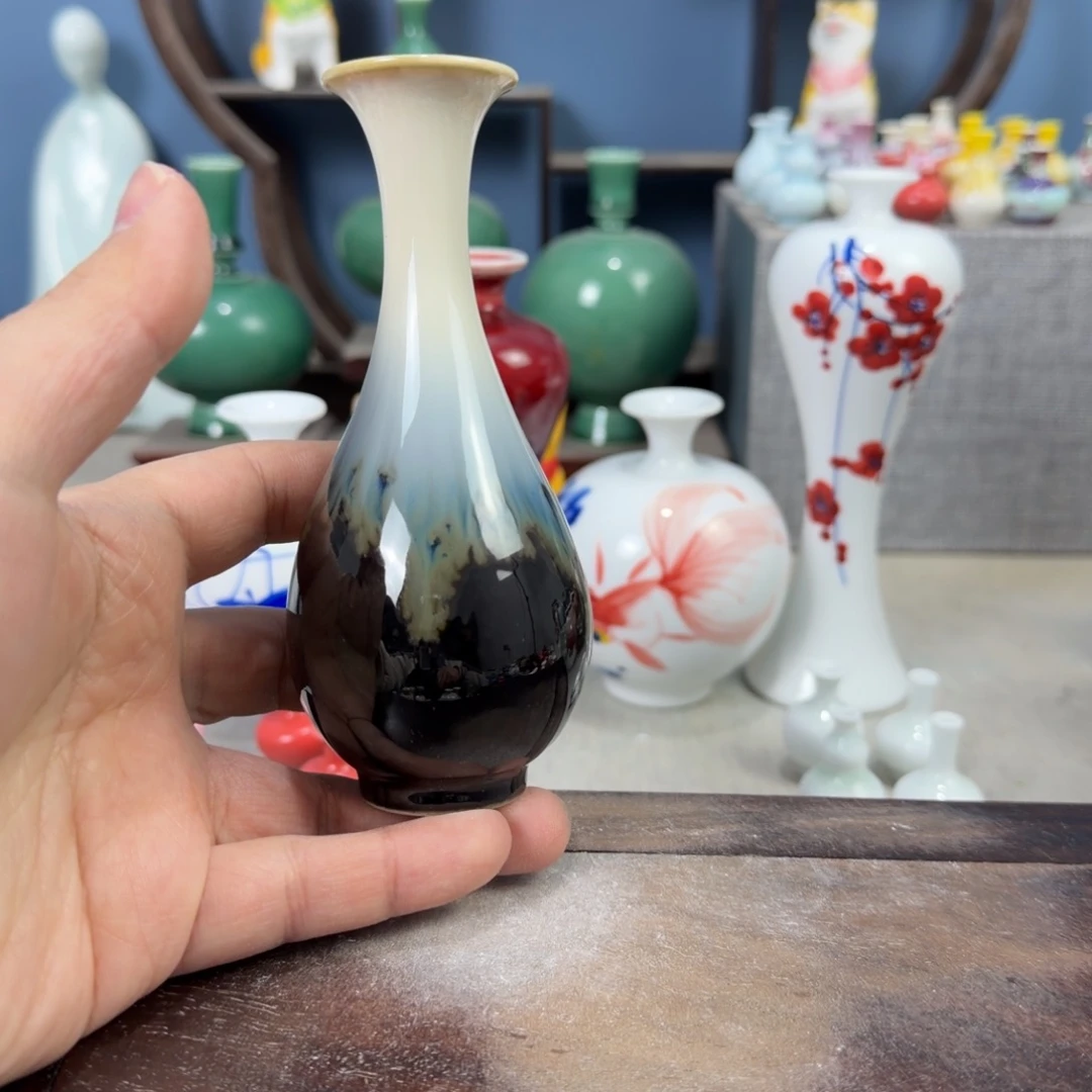 陶瓷手工小花器摆件