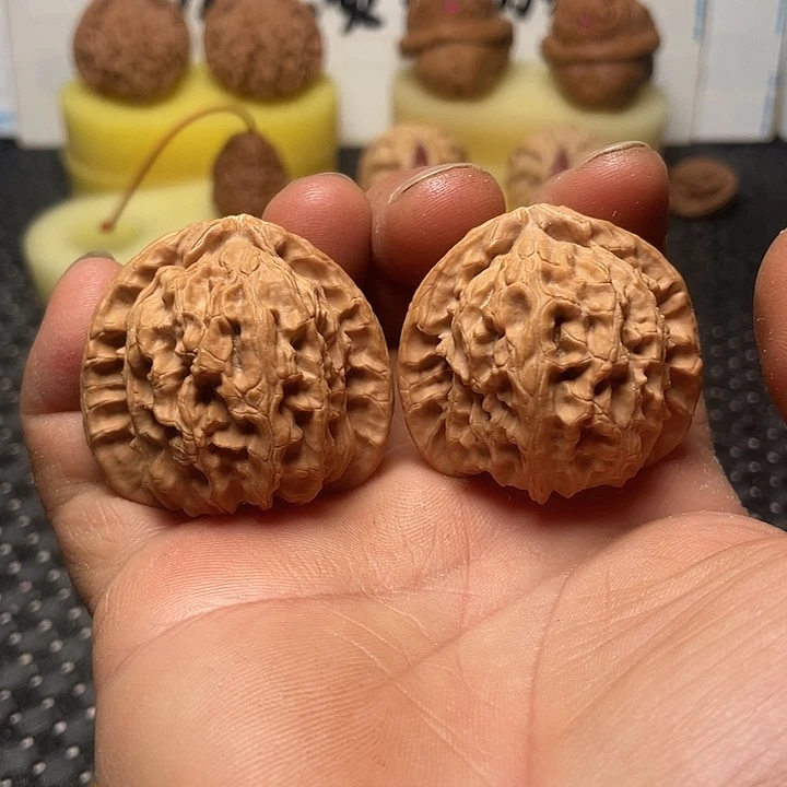 把件文玩核桃40白狮子头