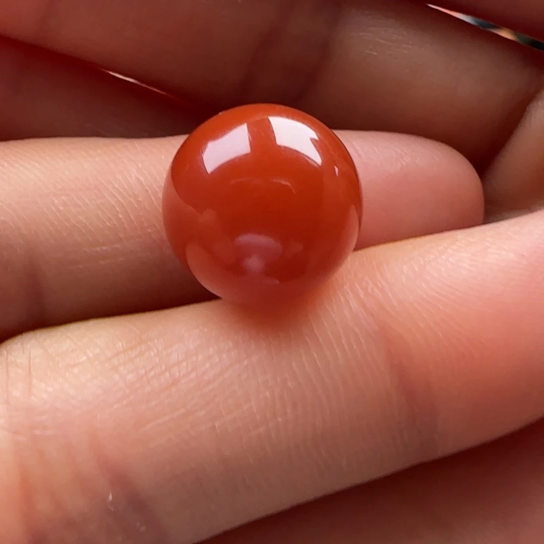 南红玛瑙圆珠12.4未镶嵌