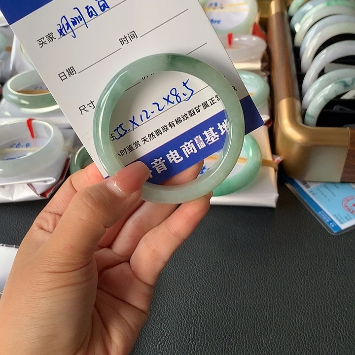 翡翠未镶嵌手镯55-LT