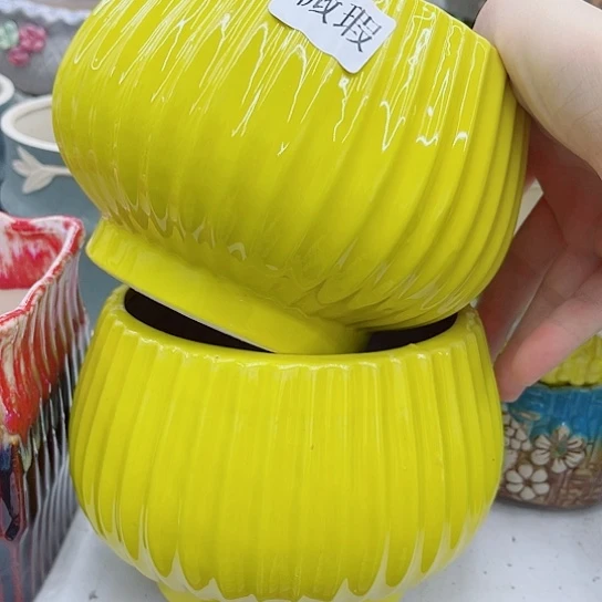 多肉绿植陶瓷花盆9.9包邮，有空