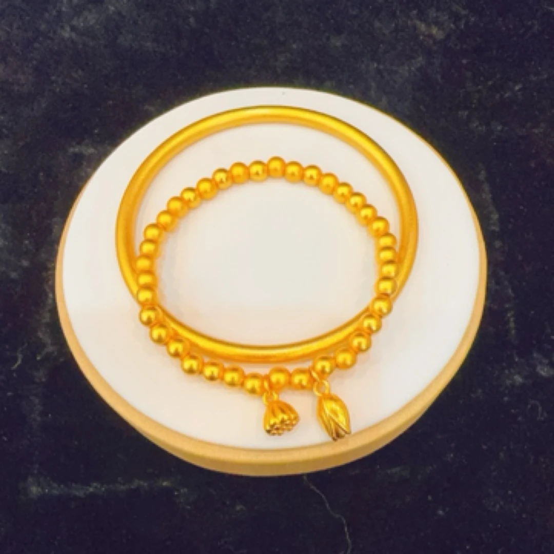 手镯 素圈手镯➕两世欢手链