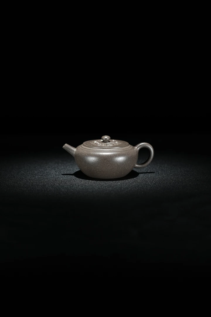 江佳萍（张寅高徒）『启祥』200cc青段茶具泥壶圆壶青段泥紫砂