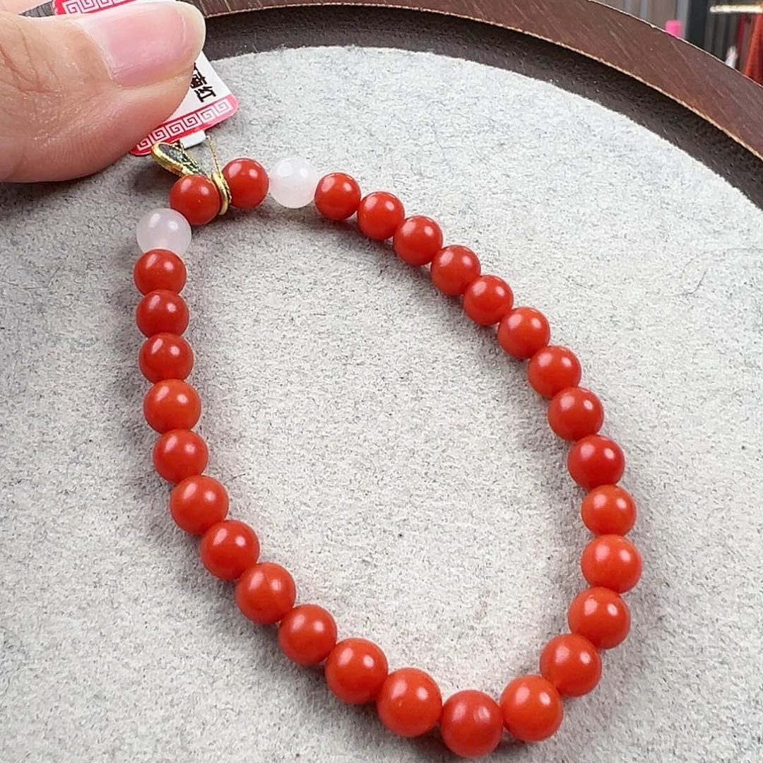 南红玛瑙手串未镶嵌