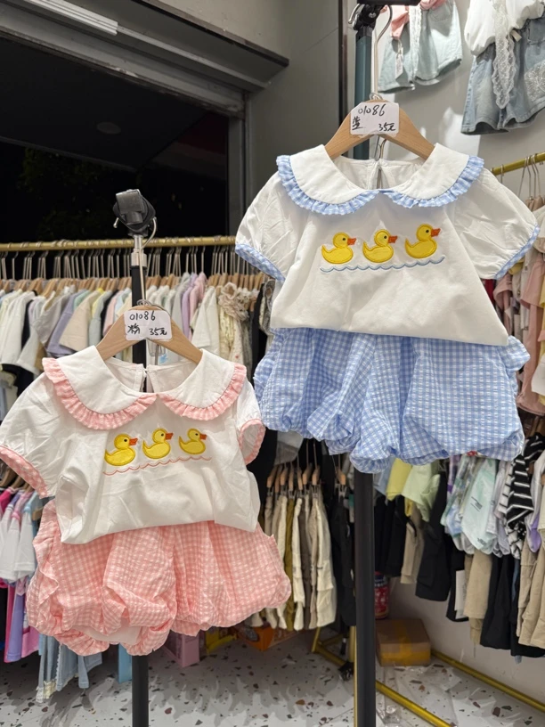 01086夏款女童休闲套装