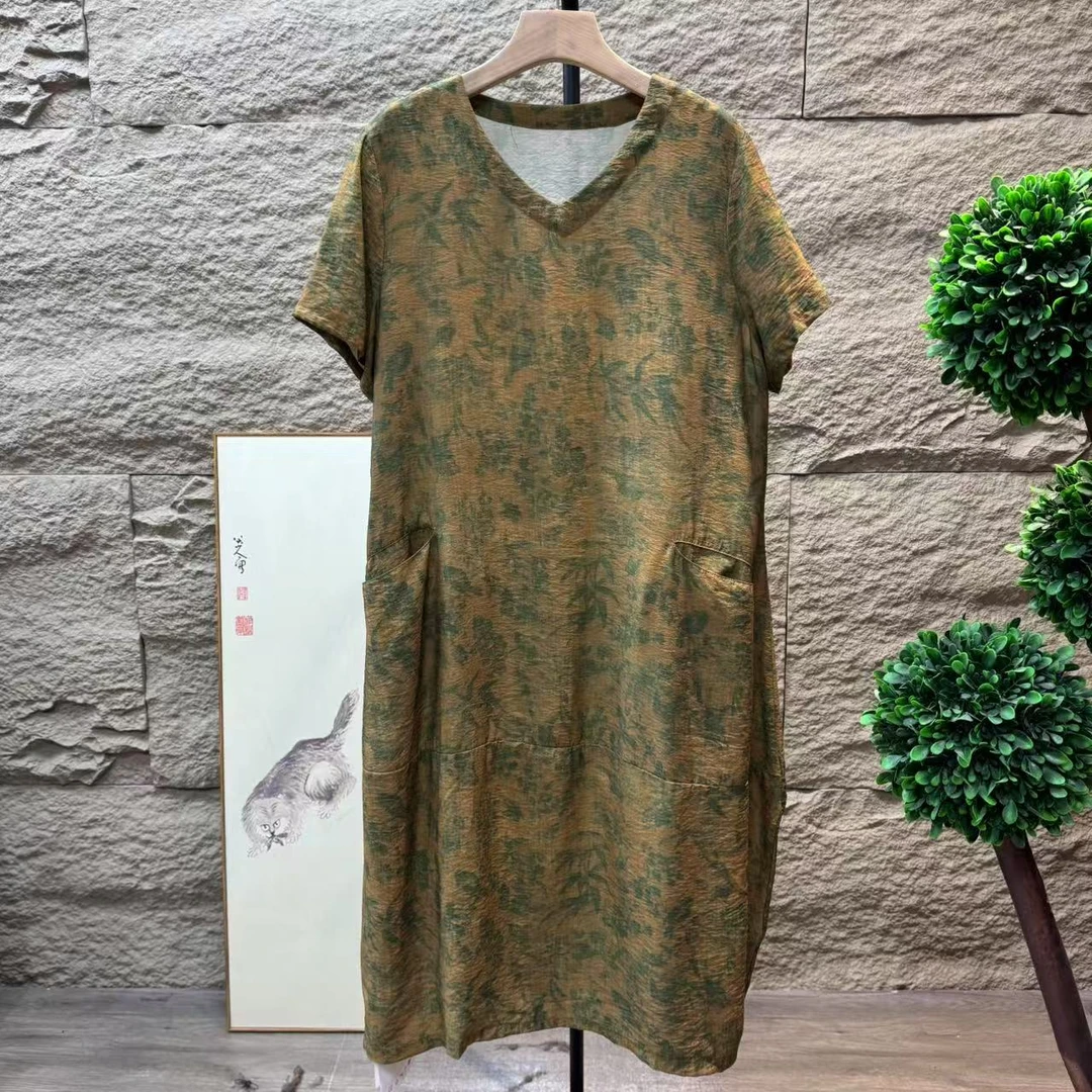 9971新款夏季气质减龄大气显瘦连衣裙QZ