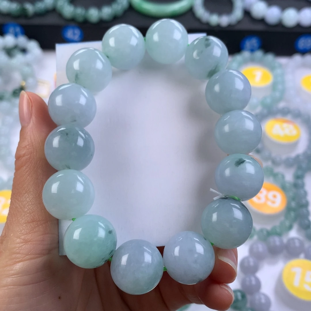 翡翠未镶嵌手链卡17