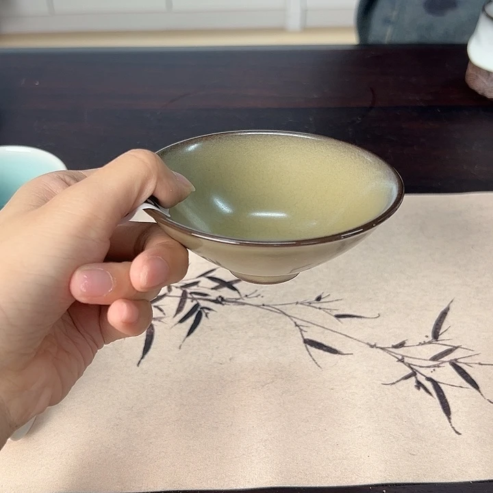 龙泉云间青瓷小米茶器