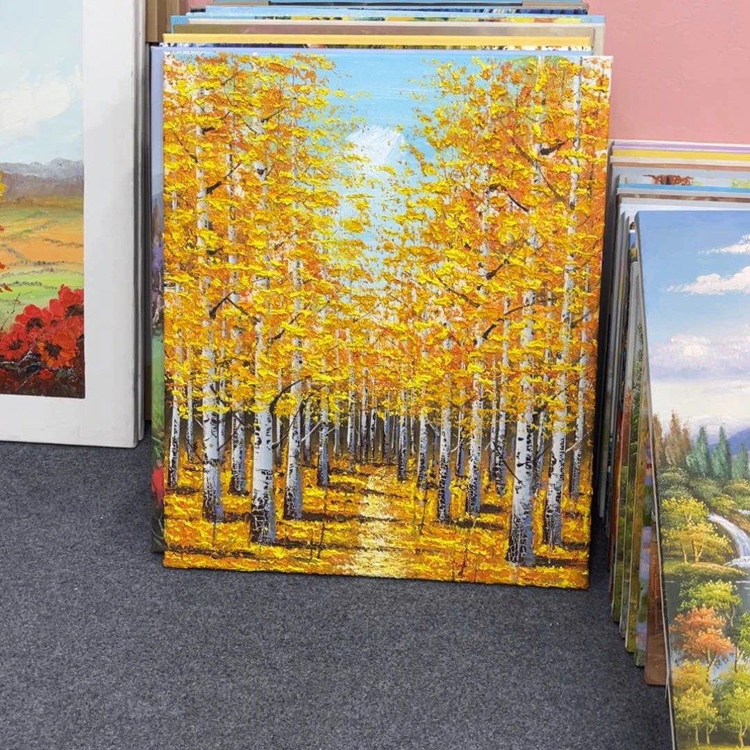 【闪购商品】油画风景53/63带框////