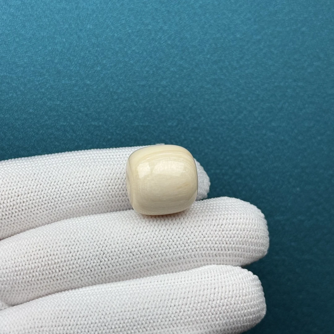 D48-88天然猛犸 芝士皮桶珠16.6*16mm一物一图 假一罚十