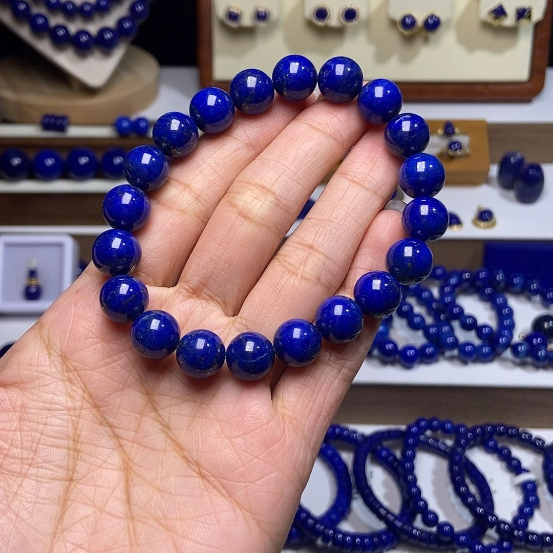 《***》青金石未镶嵌单圈手串10mm