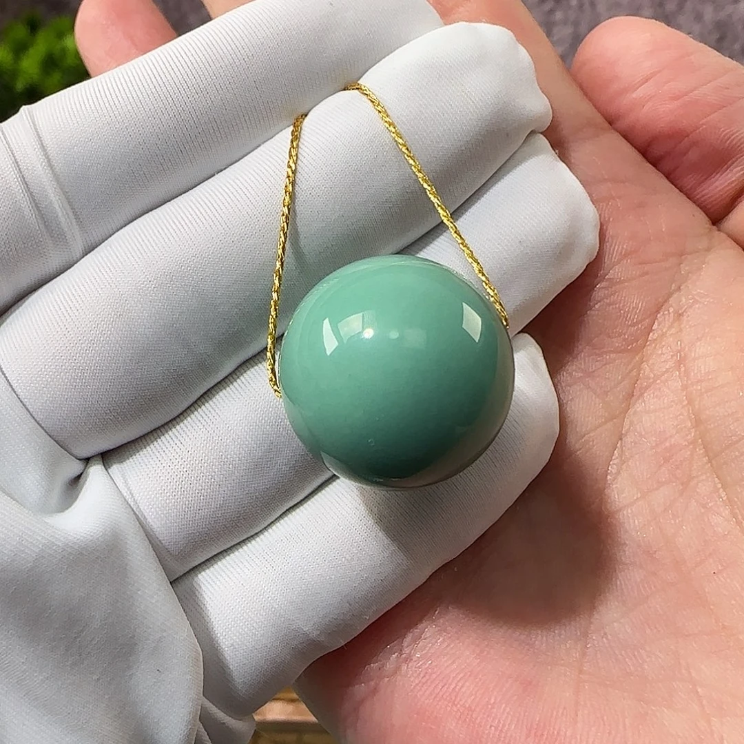 绿松石未镶嵌19mm➕单珠