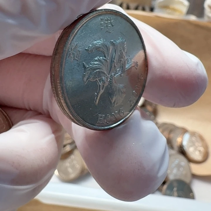 其他普通金属93年紫荆花5元币