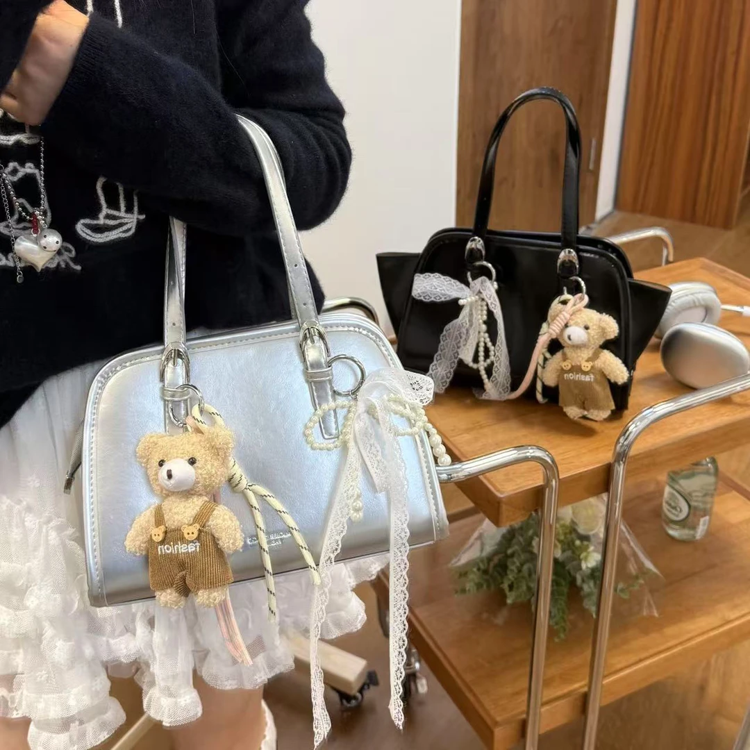 2025夏季新款女包高级感小众设计手提包时尚百搭单肩斜挎包饺子包